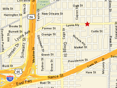 Map to 3814 Lyons
