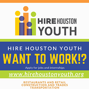 Hire Houston Youth Career Fair Youth Application Flyer