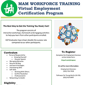 MAM Workforce Training Virtual Employment Certification Program