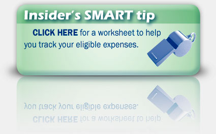 Track your Eligible Expenses with this worksheet