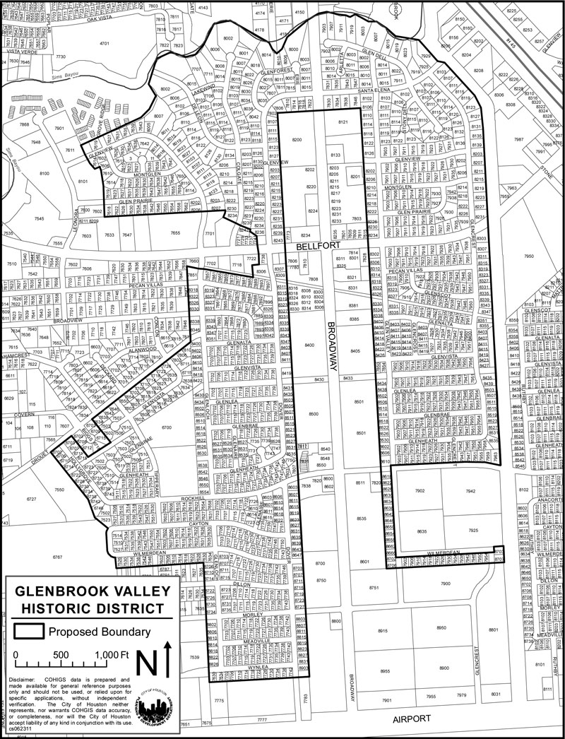 Glenbrook Valley map