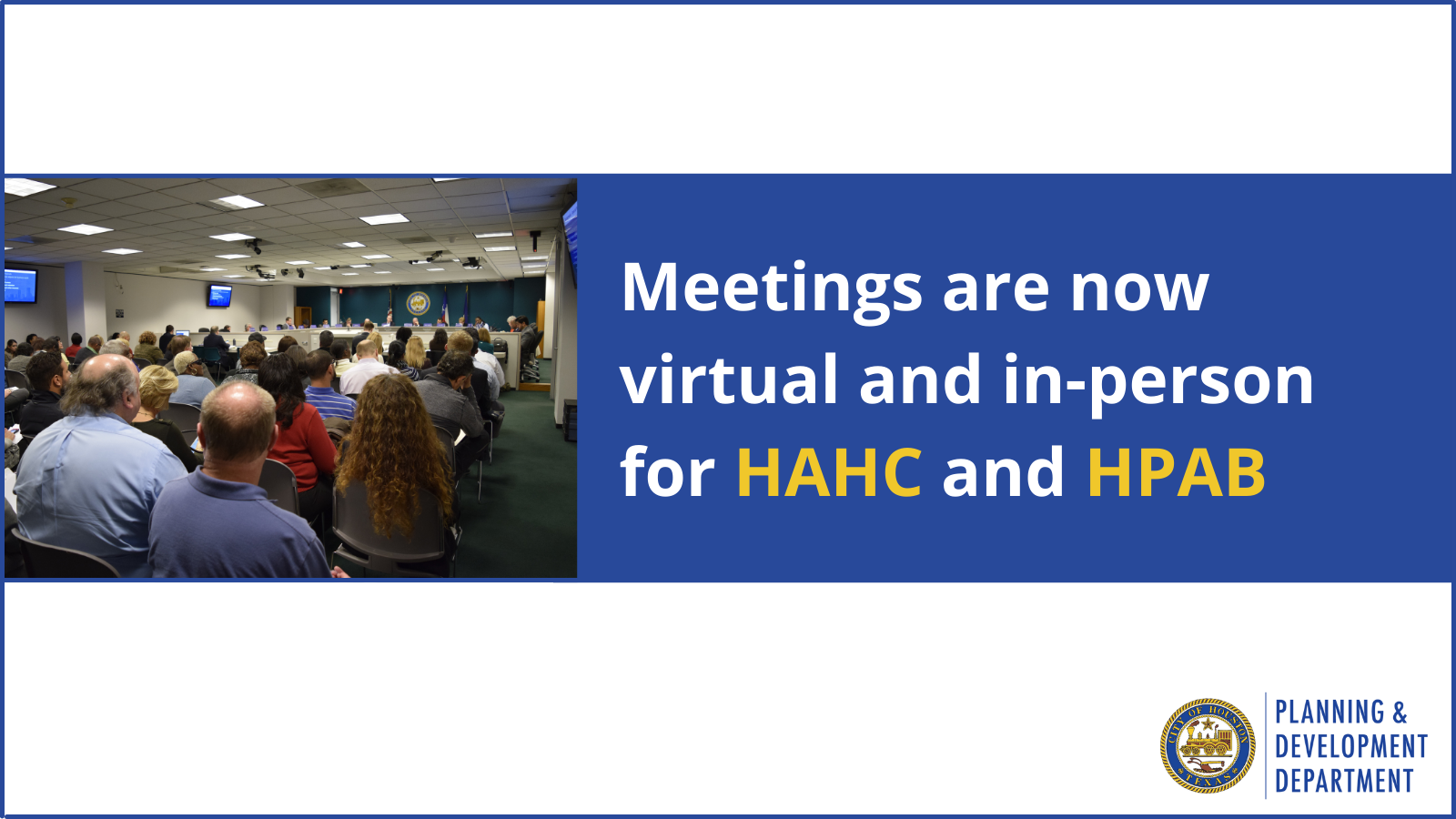 HAHC and HPAB Meetings Information