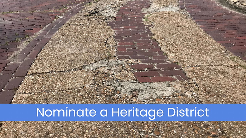 Nominate a Heritage District