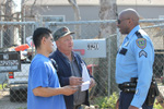 HPD Officers teamed up with members of the Greater East End Management District to help clean two vacant lots