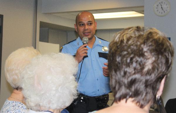 Officer Valle Giving Safety Presentation