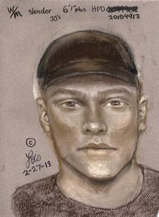 A composite sketch of the suspect.