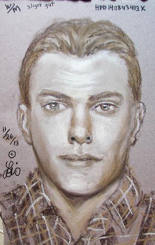 A composite sketch of the suspect.