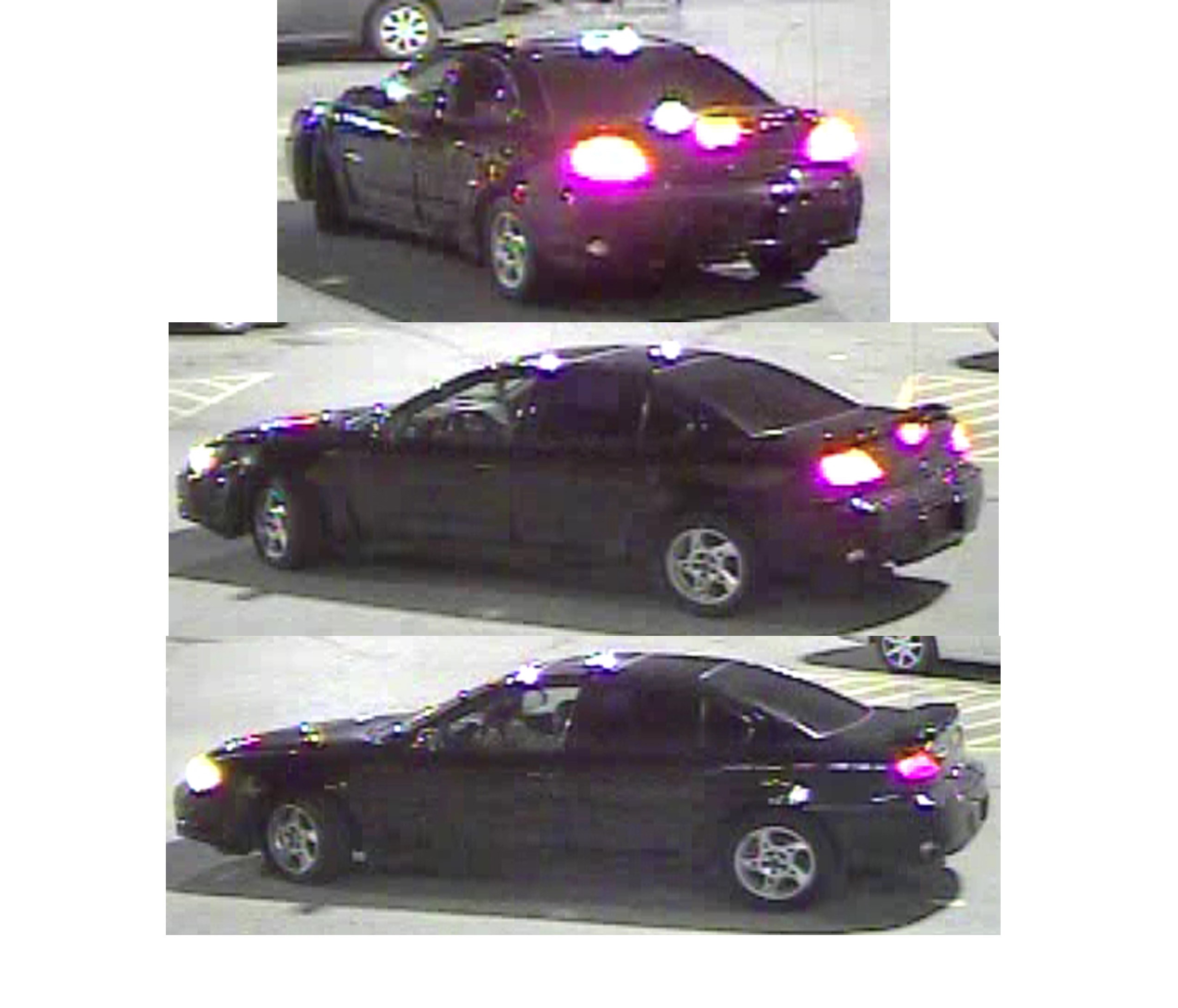 unknown suspect(s) were last seen in a black Pontiac Grand Am with no license plates