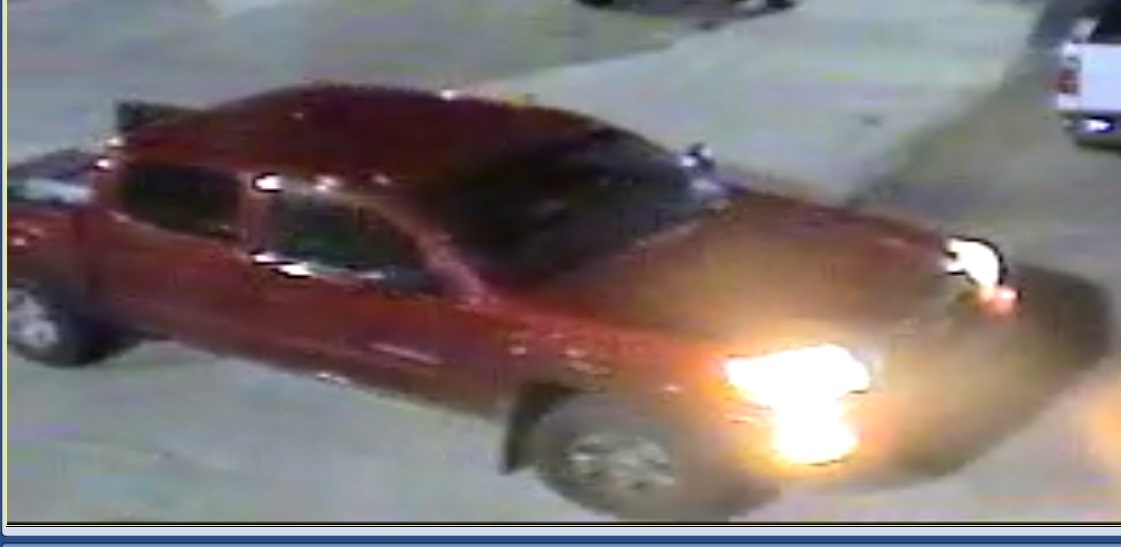 Surveillance photos of the suspects and their vehicle