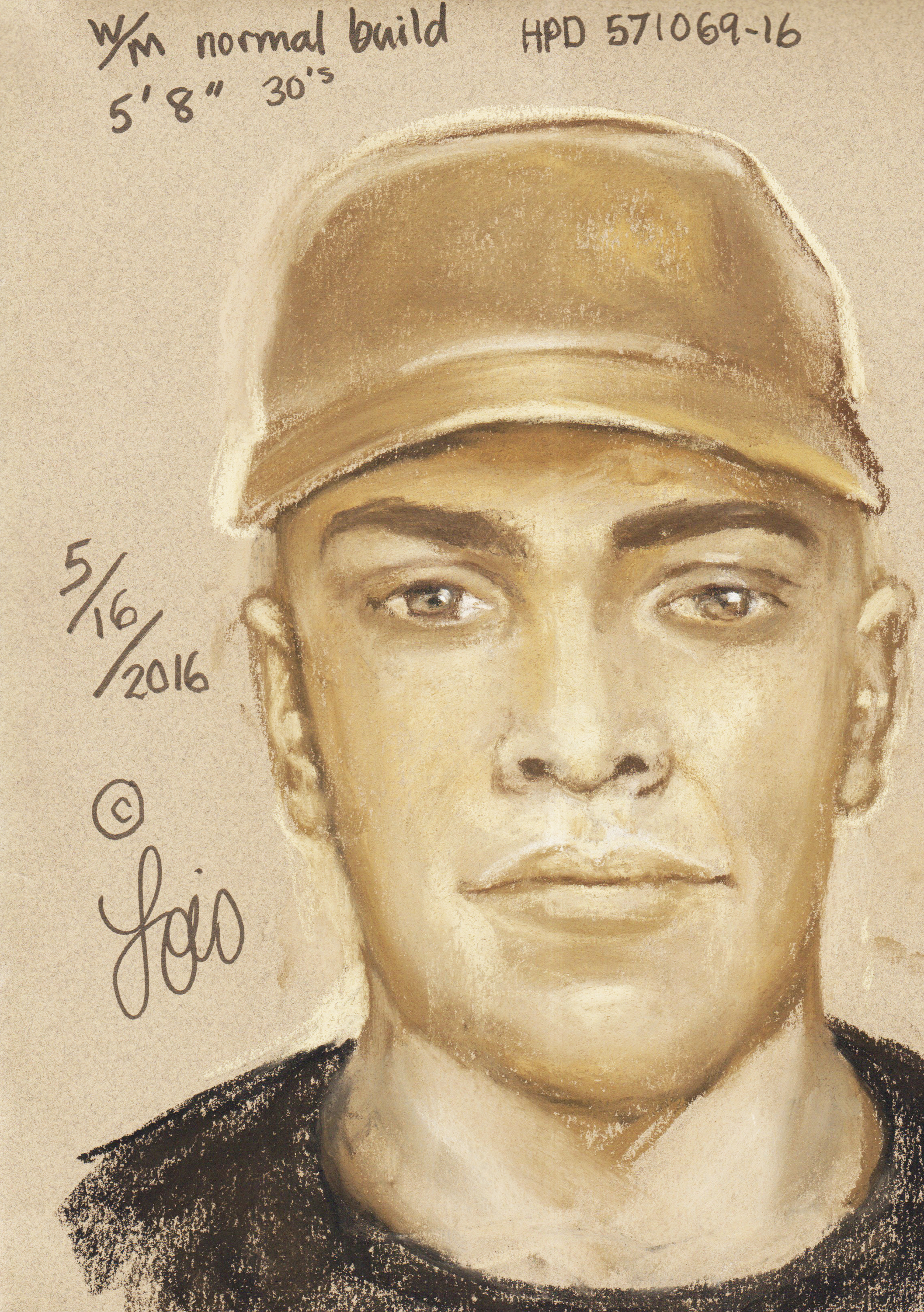 A composite sketch of the suspect