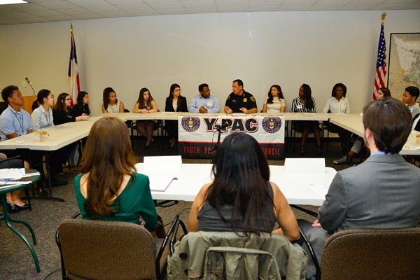 YPAC members with Chief Acevedo