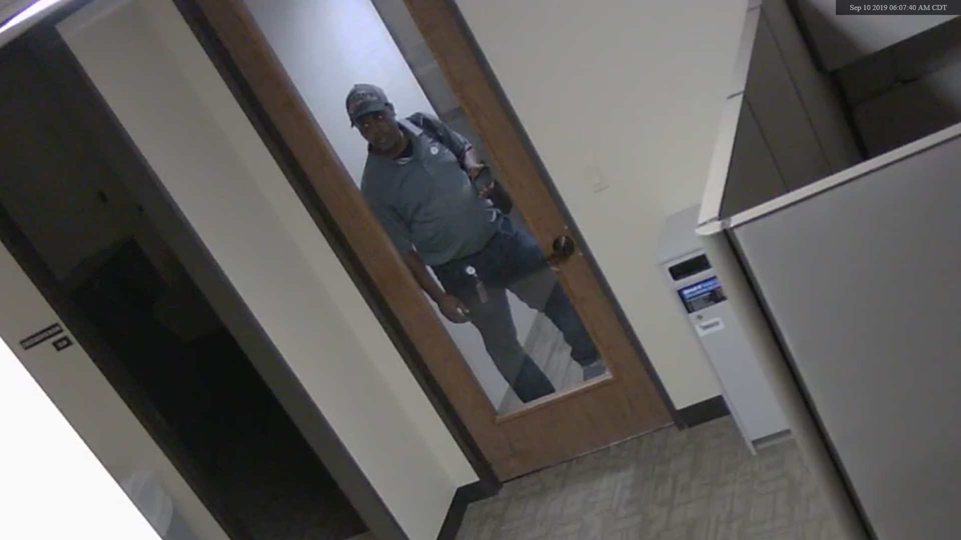 Surveillance video of the suspect