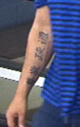 Tattoos on Potts' Right Arm