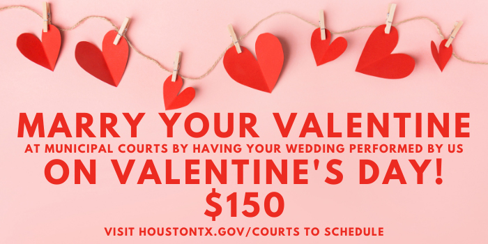 Valentines Day Municipal Courts Weddings