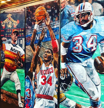 Houston Hall of Fame Three 34's