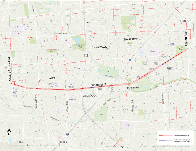Bissonnet Road Map