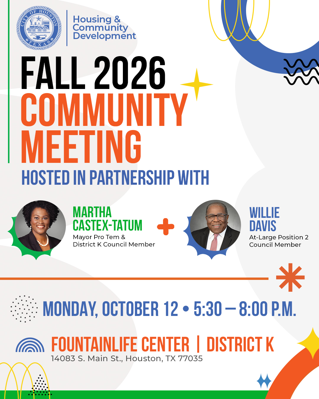 Fall Community Meeting