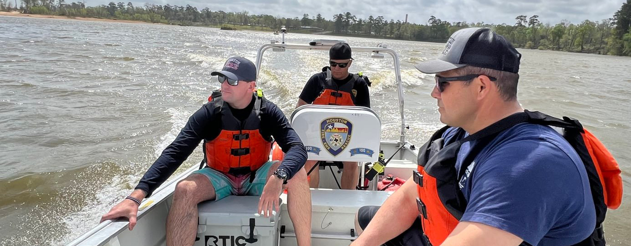hfd on boat on water