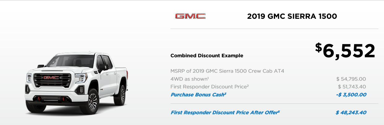 GM First Responders Discount