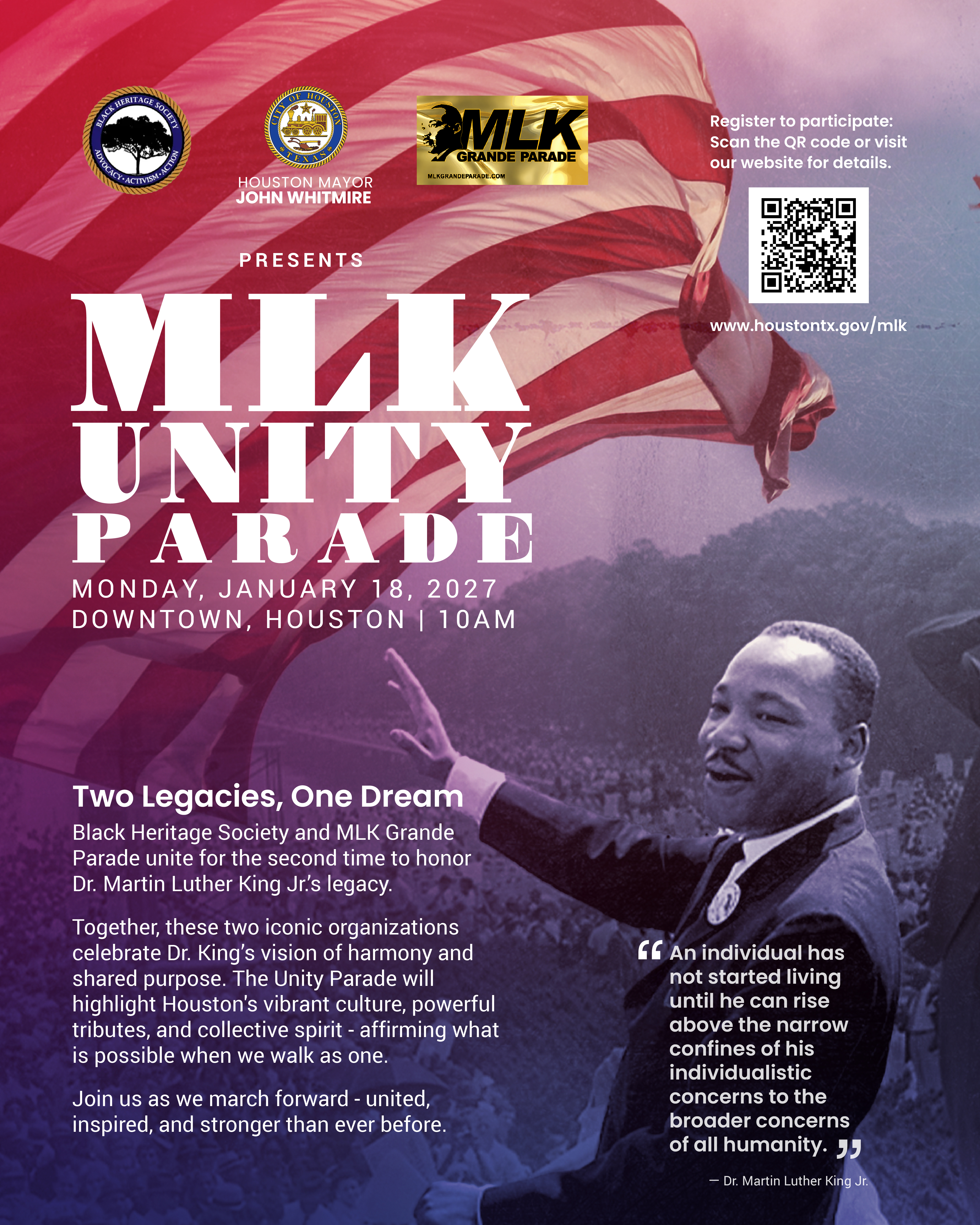 MLK Unity Parade Flyer