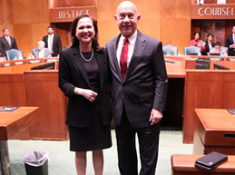 Mayor Whitmire and Elizabeth Gonzalez Brock