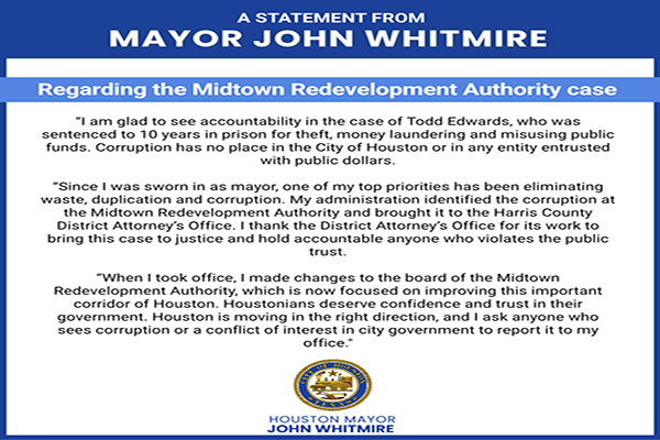 Mayor's Statement