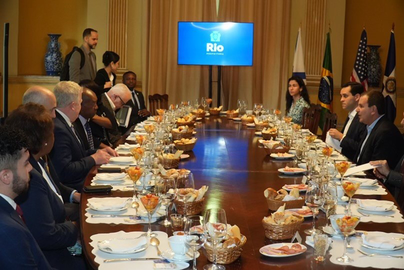 Meeting between the mayors of Houston and Rio de Janeiro
