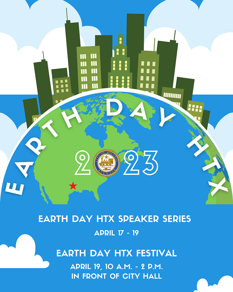 Earth Day HTX Flyer and Logo