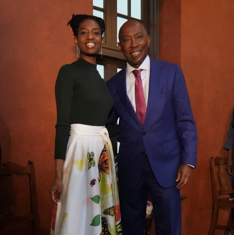 Poet Laureate with Mayor Turner