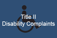 Title II Disability Complaints