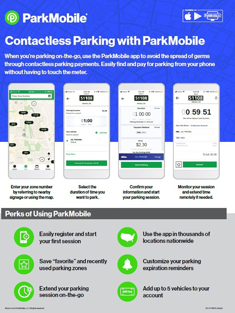 Gráfico de aplicação do ParkHouston