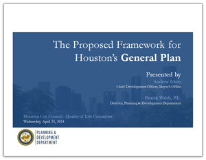 Framework Plan Presentation