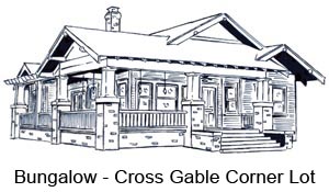 Bungalow - Cross Gable Corner lot