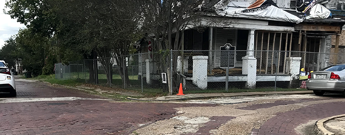 Heritage District Brick Street