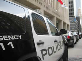 HPD's patrol vehicles with a black and white color scheme.