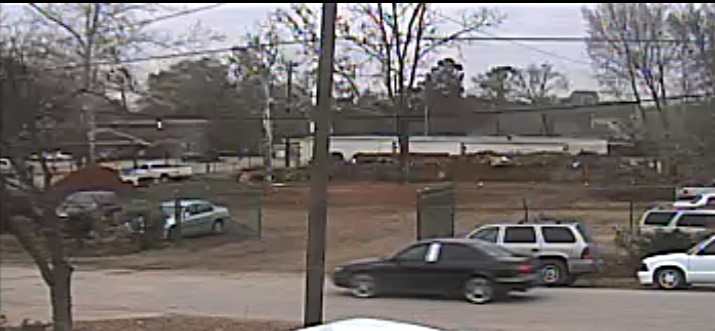 surveillance photos of a suspect vehicle