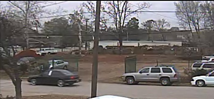 surveillance photos of a suspect vehicle