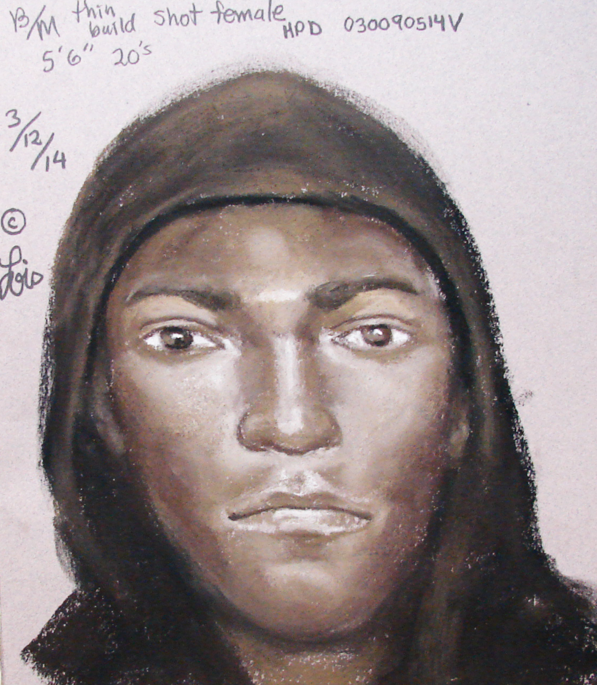 Composite sketch of wanted suspect