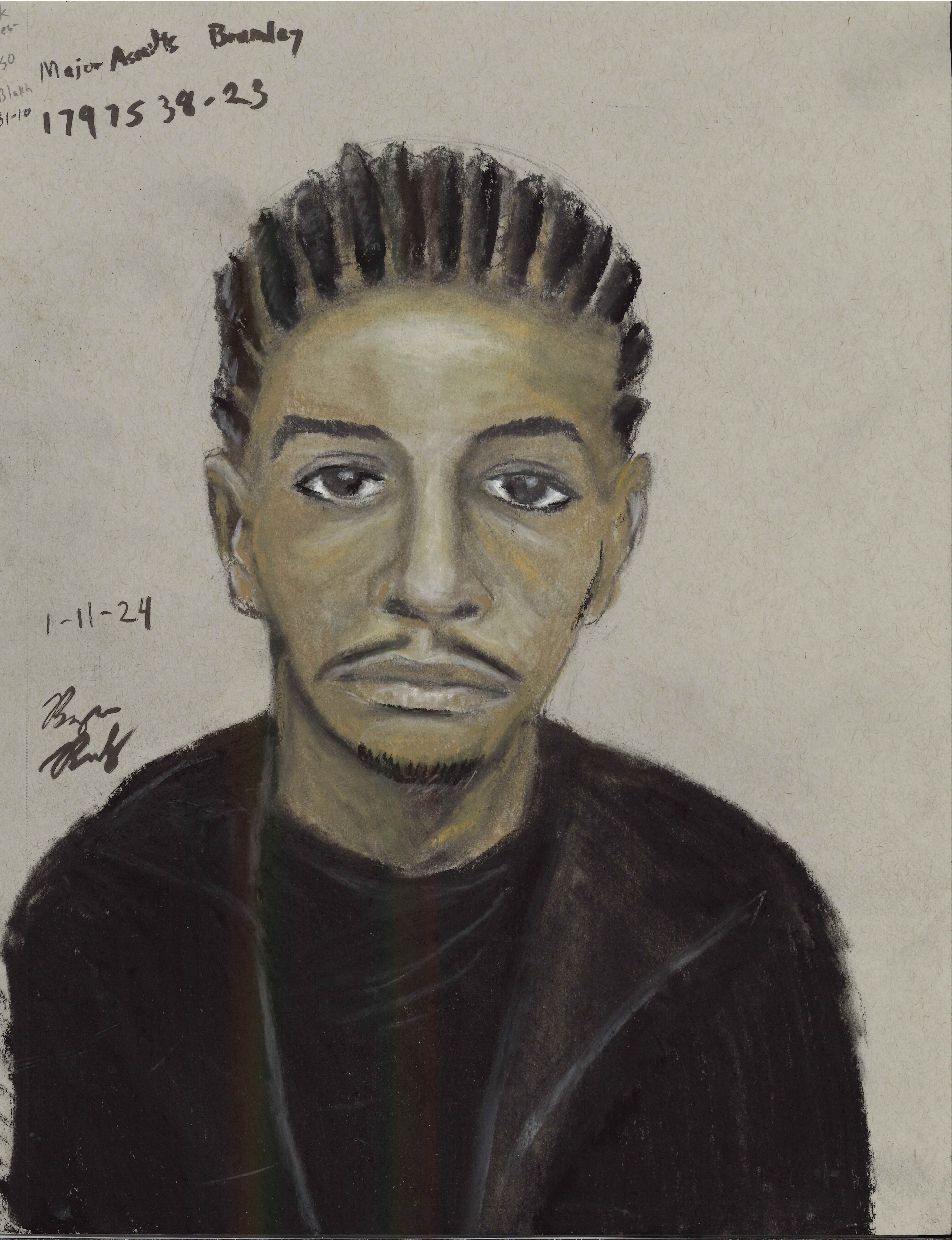 (Composite Sketch of Suspect)